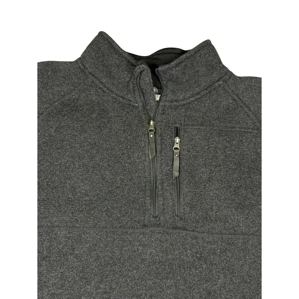 Smartwool Echo Lake Half Zip Wool Sweater Men's XL Dark Gray Winter Outdoor Warm